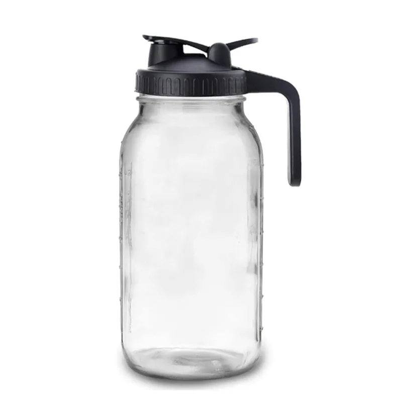 Mason Jar with Pour Spout Handle Lid Detachable Infuser 64oz Glass Jar Pitcher for Cold Brew Coffee Iced Tea Juice Fruit Drink
Mason Jar with Pour Spout Handle Lid Detachable Infuser 64oz Glass Jar Pitcher for Cold Brew Coffee Iced Tea Juice Fruit Drink