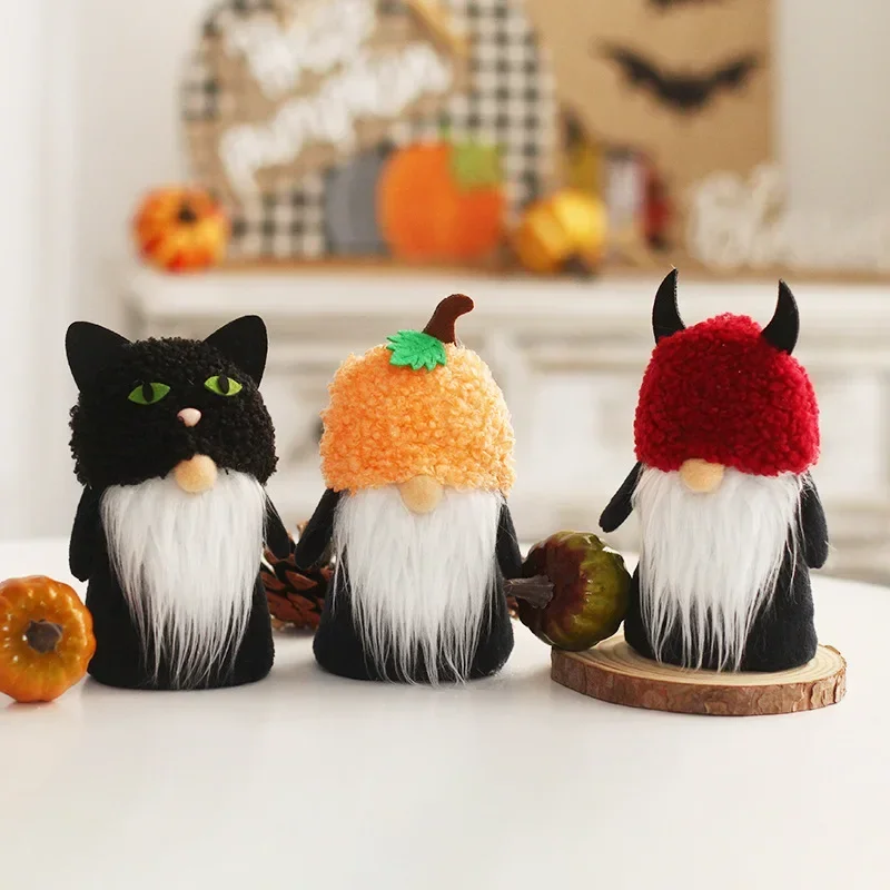 Fall Gnome Figurines Pumpkin Black Cat Swedish Elf Dwarf Plush Ornaments for Christmas Autumn Halloween Thanks Giving Decoration
Fall Gnome Figurines Pumpkin Black Cat Swedish Elf Dwarf Plush Ornaments for Christmas Autumn Halloween Thanks Giving Decoration