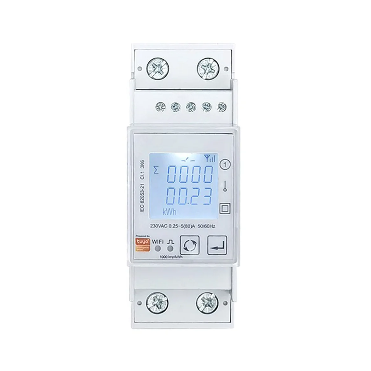 Tuya WiFi Bidirectional Energy Meter Single Phase 80A KWh Power Monitor Wattmeter Voltmeter Ampermeter 110 240VAC
Tuya WiFi Bidirectional Energy Meter Single Phase 80A KWh Power Monitor Wattmeter Voltmeter Ampermeter 110 240VAC