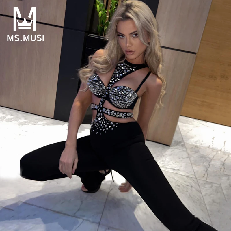 MSMUSI 2023 New Fashion Women Sexy Slim Strap Halter Crystal Hollow Out Backless Bodycon Party Club Pencil Pant Bandage Jumpsuit
MSMUSI 2023 New Fashion Women Sexy Slim Strap Halter Crystal Hollow Out Backless Bodycon Party Club Pencil Pant Bandage Jumpsuit