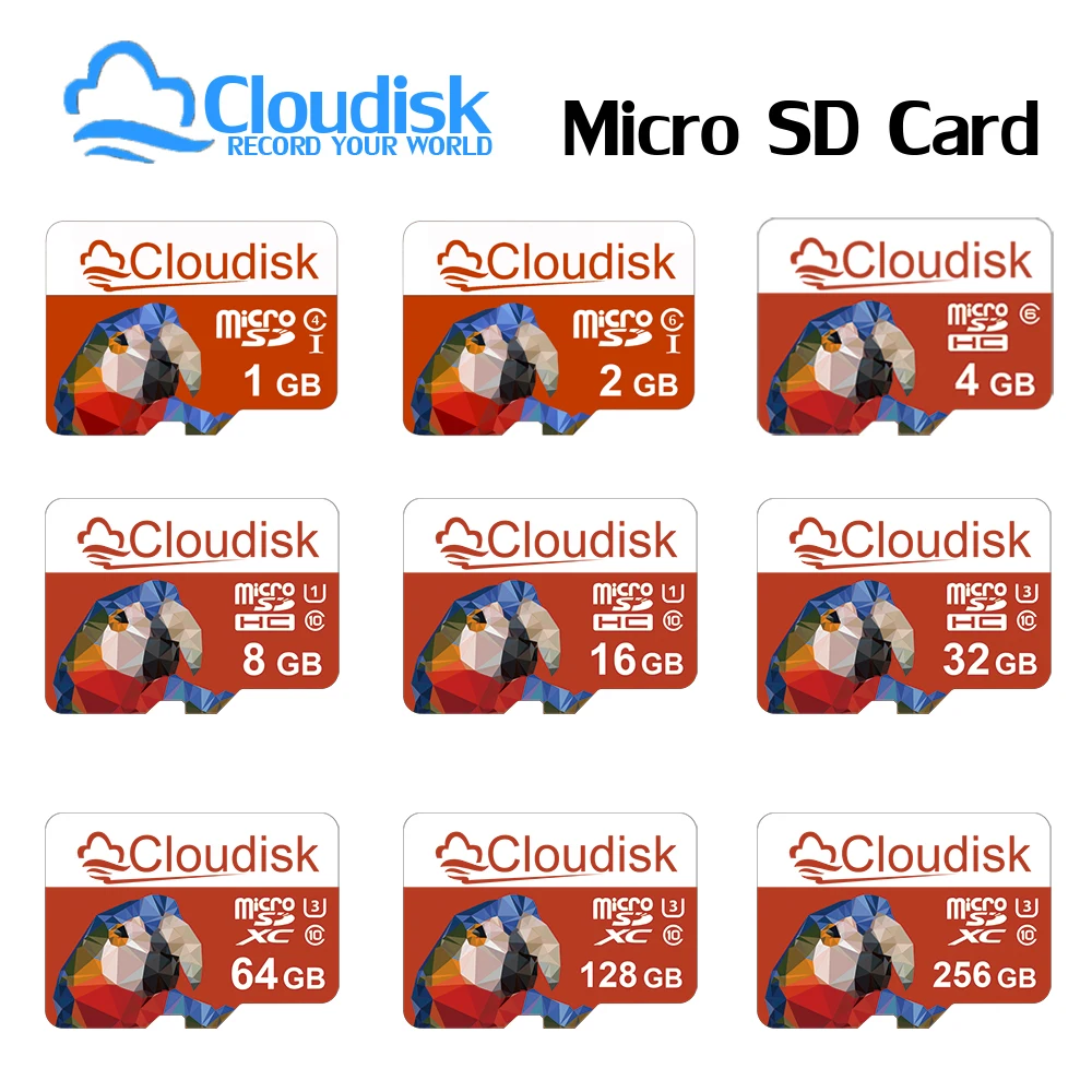 

Cloudisk Micro SD Memory Card 1GB 2GB 4GB 8GB A1 Class 10 U3 V30 32GB 64GB 128GB TF Microsd Cards 16GB For Phone Tablet Camera