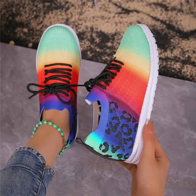 2023 Women's Leopard Sneakers 2023 Spring Autumn New Colorful Mesh Breathable Sport Shoes Walking Running Flats Zapatos De Mujer
2023 Women's Leopard Sneakers 2023 Spring Autumn New Colorful Mesh Breathable Sport Shoes Walking Running Flats Zapatos De Mujer