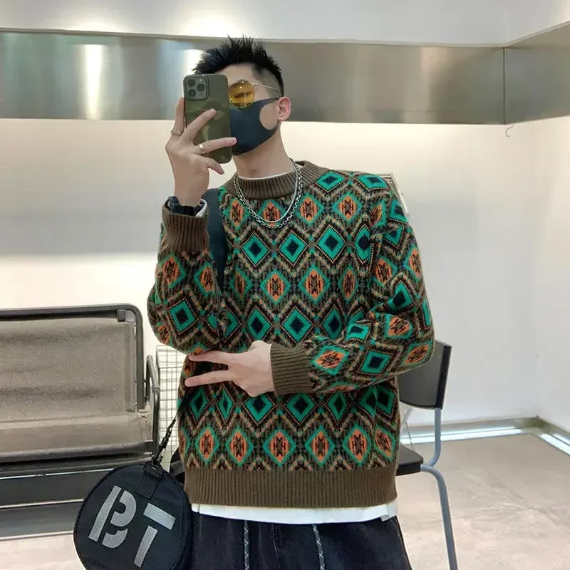 Knit Sweater Male Pullovers Round Collar Men's Clothing Plaid Crewneck Graphic Argyle Best Selling Products 2023 Korean Autumn X
Knit Sweater Male Pullovers Round Collar Men's Clothing Plaid Crewneck Graphic Argyle Best Selling Products 2023 Korean Autumn X