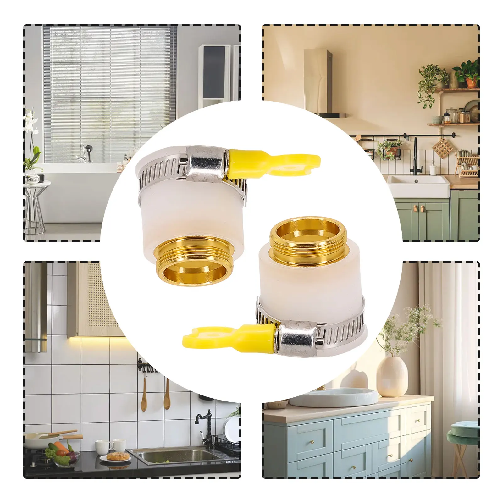 22mm Universal Hose Adapter Metal Faucet Connector Kitchen Hose Adapter Silicone Multi-purpose Connector Pipe Fittings Tools
22mm Universal Hose Adapter Metal Faucet Connector Kitchen Hose Adapter Silicone Multi-purpose Connector Pipe Fittings Tools