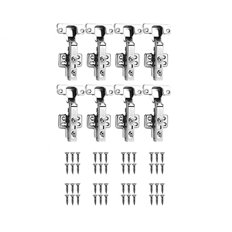 8-Pack Cabinet Soft Close Hinges Door Opening Cabinet Furniture Hinge Angle 110° With Hydraulic Spring, Cup Hinge, Removable
8-Pack Cabinet Soft Close Hinges Door Opening Cabinet Furniture Hinge Angle 110° With Hydraulic Spring, Cup Hinge, Removable