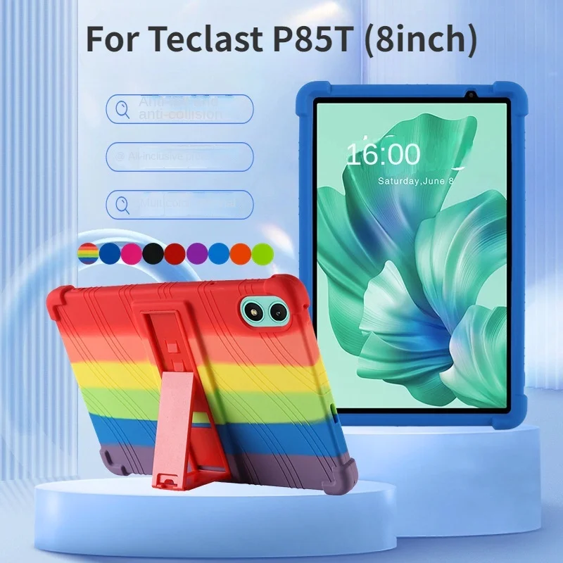 Shockproof Airbag For Teclast P85T P 85T 8inch Soft Silicon Case Kids 8" Tablet PC Kickstand Cover Protective Shell
Shockproof Airbag For Teclast P85T P 85T 8inch Soft Silicon Case Kids 8" Tablet PC Kickstand Cover Protective Shell