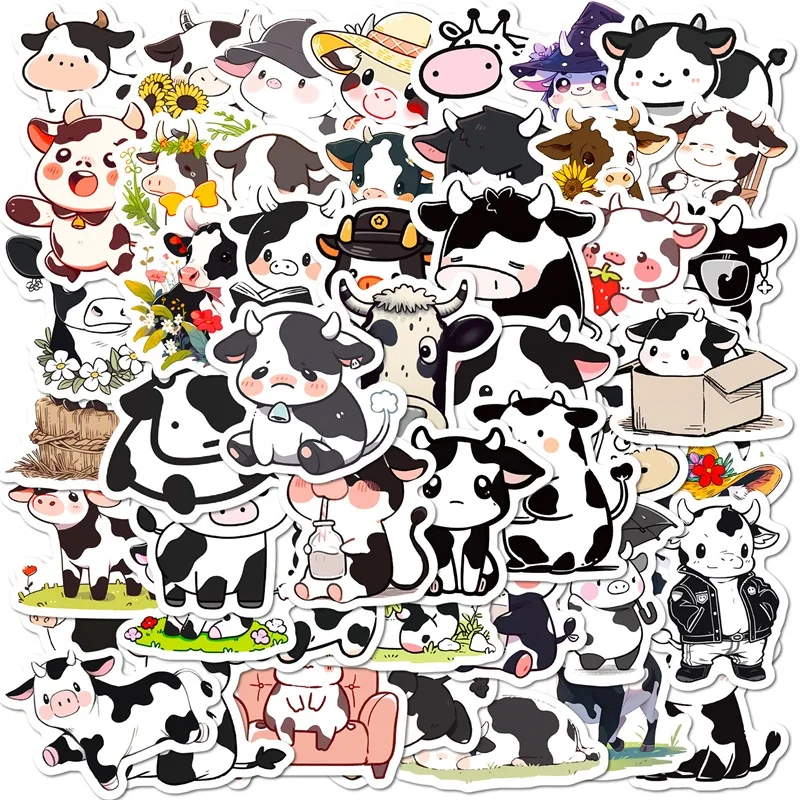 50PCS Cartoon Cow PVC Sticker Aesthetic Children's Decoration Scrapbooking Stationery Hand Accounting Supplies for Kids
50PCS Cartoon Cow PVC Sticker Aesthetic Children's Decoration Scrapbooking Stationery Hand Accounting Supplies for Kids