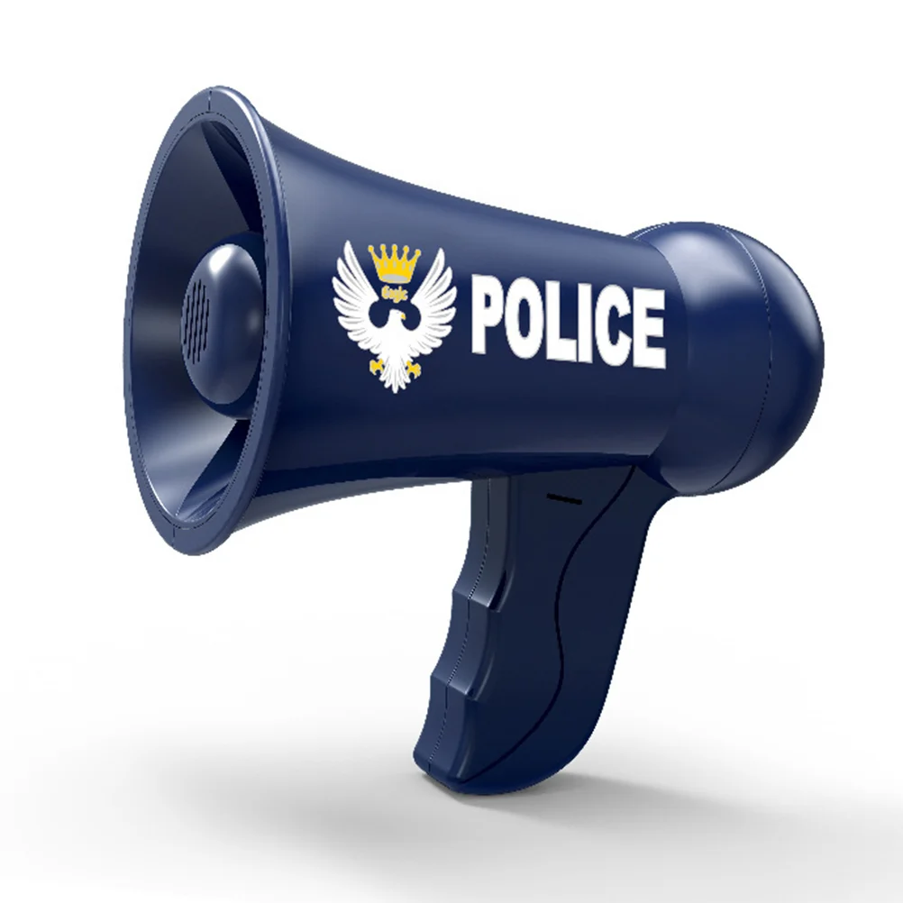

Police Megaphone Toy Funny Guide Loudspeaker Toy Role Cosplay Toy for Kid Child Boy without Batteries (Random Button Style)
