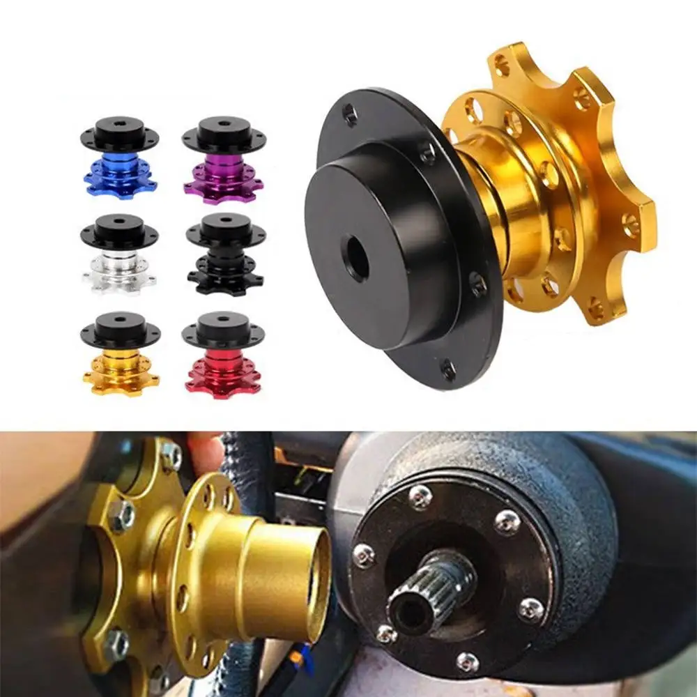 

Universal Steering Wheel Quick Release Hub Boss Kit Hub Adapter For 6-Hole Steering Wheel Hub