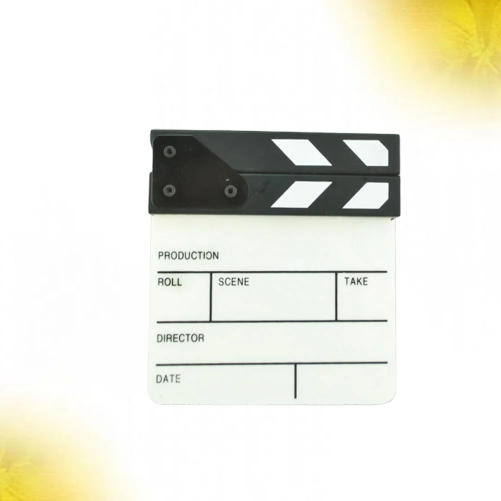 

1 шт. английская версия Clapper Film Clapperboard Профессиональный клиппер акриловый Clap-stick для студийной любительской съемки