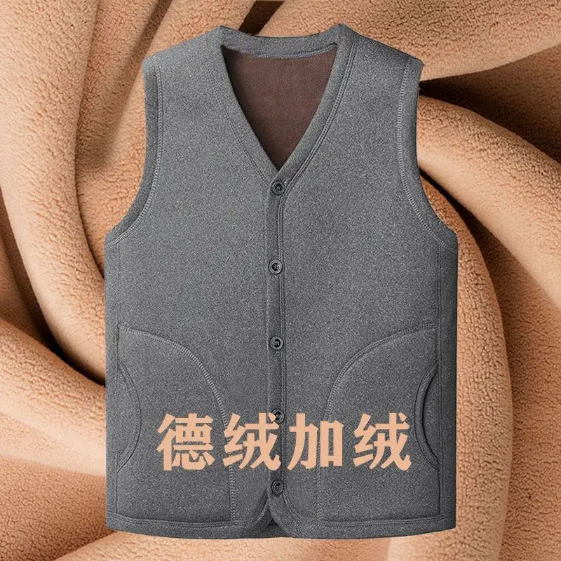 Autumn Winter Fleece Mens Vest Jacket Casual Fashion V-Neck Thermal Soft Sleeveless Jackets Thick Fleece Outwear Waistcoats
Autumn Winter Fleece Mens Vest Jacket Casual Fashion V-Neck Thermal Soft Sleeveless Jackets Thick Fleece Outwear Waistcoats