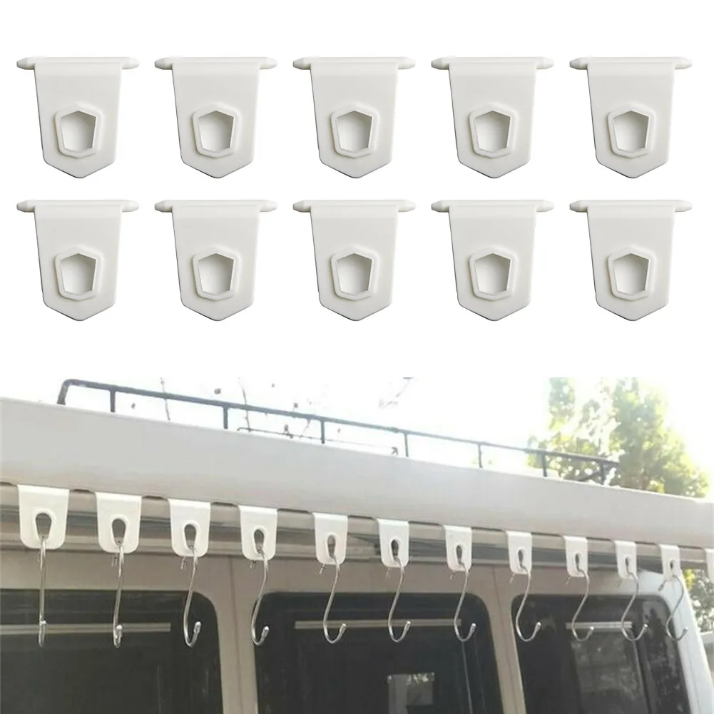 10 PCS Hook Racks White Universal Awning Clothes Hook For RV Camper Caravan Party Light Holder RV Parts & Accessories
10 PCS Hook Racks White Universal Awning Clothes Hook For RV Camper Caravan Party Light Holder RV Parts & Accessories