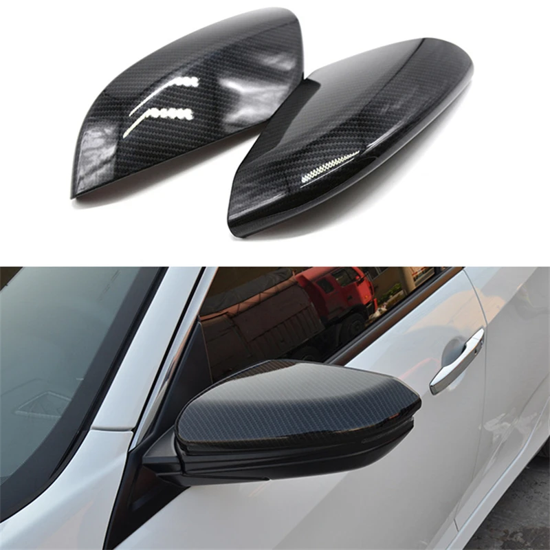 Pair Carbon Fiber Side Mirror Cover ABS Plastic Door Wing Rear View Mirror Cap Fit for HONDA CIVIC 2016-2021 Car Exterior Decor
Pair Carbon Fiber Side Mirror Cover ABS Plastic Door Wing Rear View Mirror Cap Fit for HONDA CIVIC 2016-2021 Car Exterior Decor