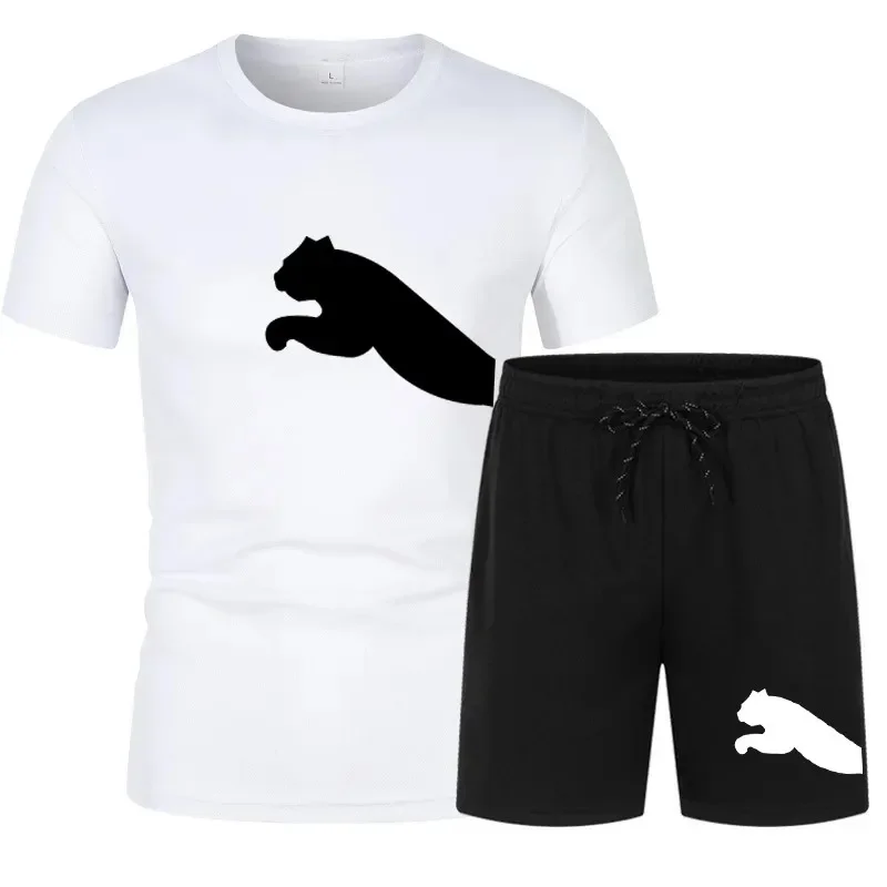 2024 Summer men's mesh breathable short-sleeved T-shirt + casual shorts 2-piece fitness gym jogging fashion sportwear set
2024 Summer men's mesh breathable short-sleeved T-shirt + casual shorts 2-piece fitness gym jogging fashion sportwear set