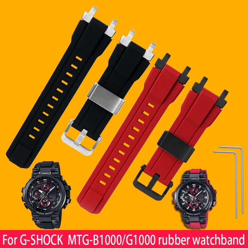 Rubber Watch Band For CASIO G-SHOCK MTG-B1000 MTG-G1000 MTGB1000 Sports Strap Fashion Durable Silicone Men's Modified wristband
Rubber Watch Band For CASIO G-SHOCK MTG-B1000 MTG-G1000 MTGB1000 Sports Strap Fashion Durable Silicone Men's Modified wristband