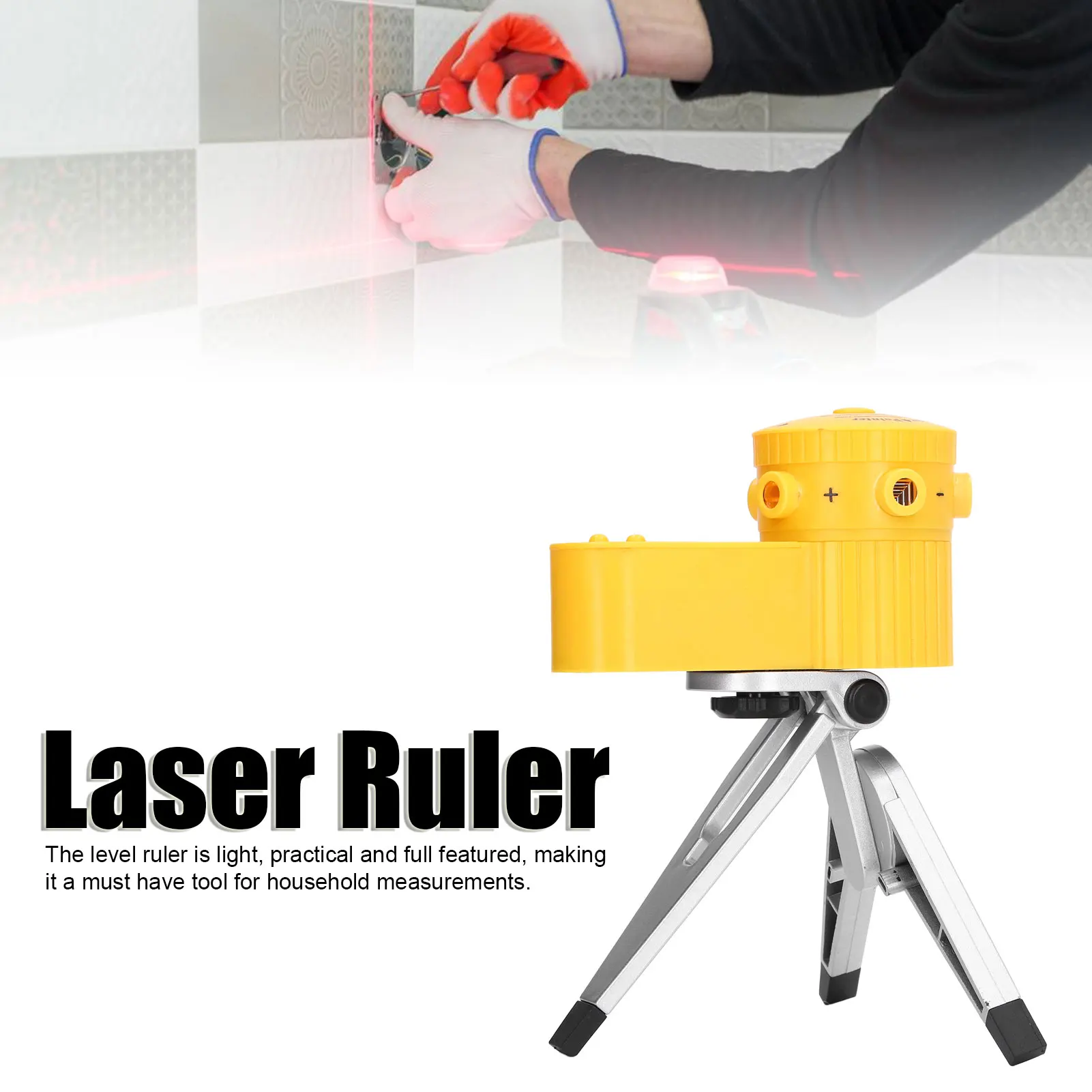 Laser Line Level High Accuracy 6 to 8 Meters Range Multifunctional Lightweight Leveling Tool with LED Indicator Tripod
Laser Line Level High Accuracy 6 to 8 Meters Range Multifunctional Lightweight Leveling Tool with LED Indicator Tripod