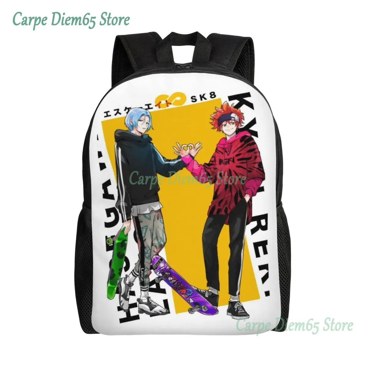 SK8 The Infinity Skateboard Travel Backpack School Computer Bookbag Japanese Anime Langa And Reki College Student Daypack Bags
SK8 The Infinity Skateboard Travel Backpack School Computer Bookbag Japanese Anime Langa And Reki College Student Daypack Bags