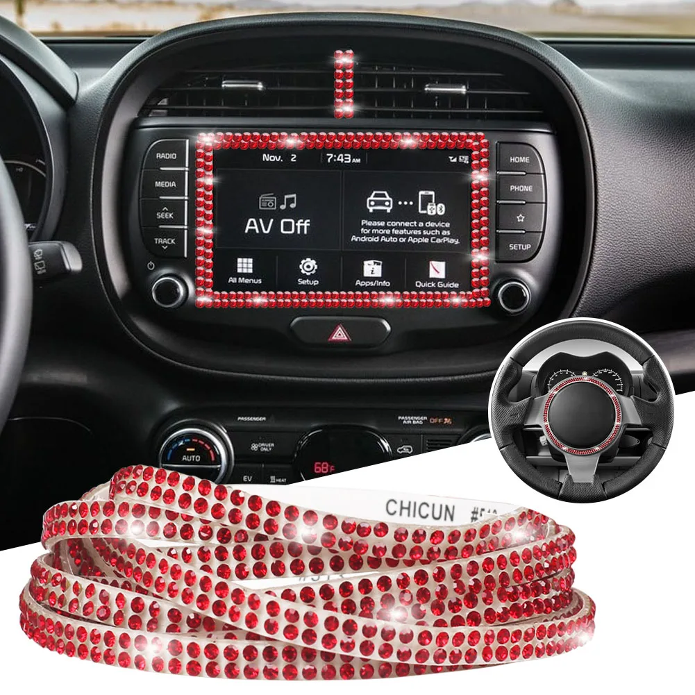5m Shiny Rhinestone Strip Car Dashboard Decoration Stickers Bling Crystal Diamond Sticker Car Interior Exterior Decoration
5m Shiny Rhinestone Strip Car Dashboard Decoration Stickers Bling Crystal Diamond Sticker Car Interior Exterior Decoration
