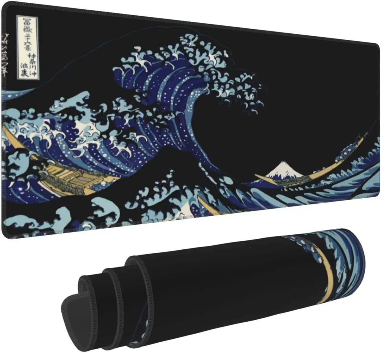 Japan Great Wave Black Large Mouse Pad Mouse Pad Extended Mouse Mat Desk Pad Thick Long Non-Slip Rubber Base 31.5x11.8x0.12 Inch
Japan Great Wave Black Large Mouse Pad Mouse Pad Extended Mouse Mat Desk Pad Thick Long Non-Slip Rubber Base 31.5x11.8x0.12 Inch