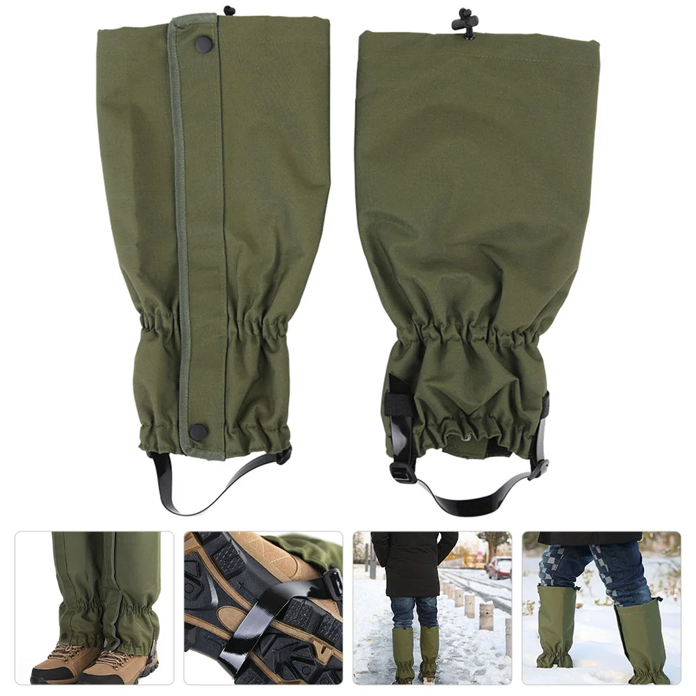 

1 Pair of Thicken Hiking Gaiters Outdoor Hiking Leg Protective Covers Mountaineering Leg Covers