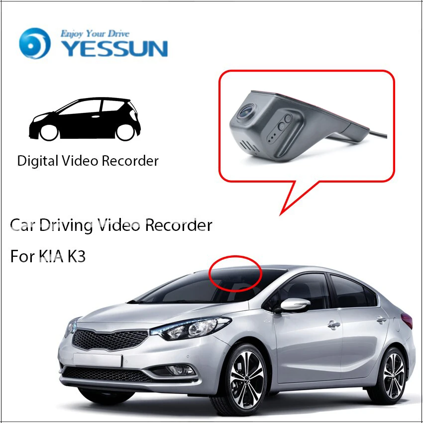 YESSUN For KIA K3 Car Front Dash Camera Not Reverse Parking Camera / DVR Driving Video Recorder For iPhone Android APP Control
YESSUN For KIA K3 Car Front Dash Camera Not Reverse Parking Camera / DVR Driving Video Recorder For iPhone Android APP Control