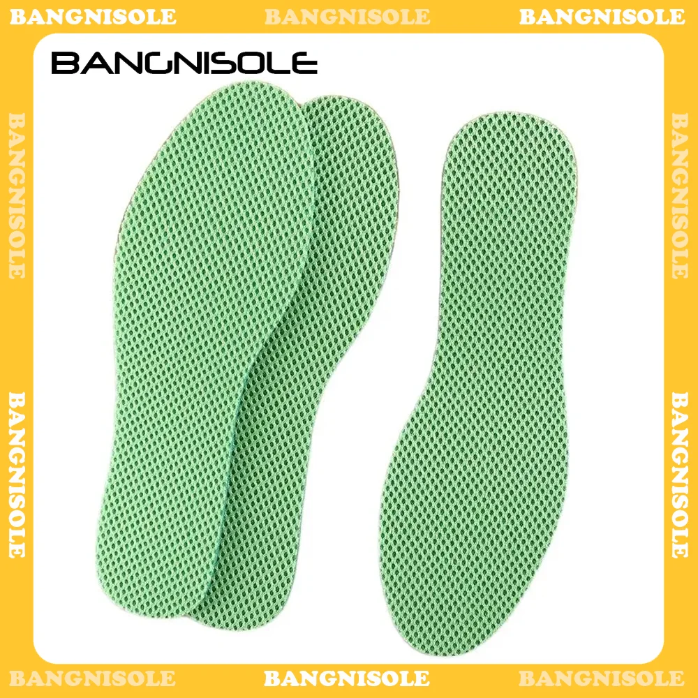 

Bangnisole 1 Pairs Peppermint Deodorant Insoles Women Men Cushion Pad Breathable Sweat-Absorbent All-Day Sports Insole for Shoes