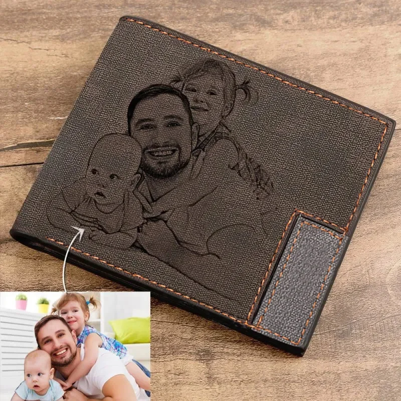 Custom Picture Wallet Men Short Leather Ultra-Thin Fashion Simple Diy Personalized Image Lettering Photo Purse Father's Day Gift
Custom Picture Wallet Men Short Leather Ultra-Thin Fashion Simple Diy Personalized Image Lettering Photo Purse Father's Day Gift