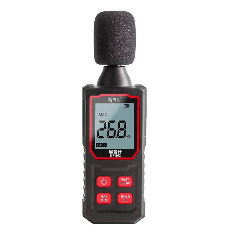Шумомер NOYAFA NF-562, детектор децибела, бытовой инструмент для тестирования, ручной высокоточный шумомер
Шумомер NOYAFA NF-562, детектор децибела, бытовой инструмент для тестирования, ручной высокоточный шумомер