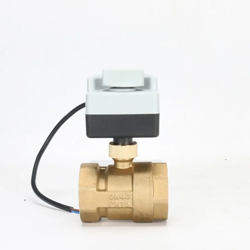 

AC220V DN15(G 1/2") To DN 50(G 2") 2 Way 3 Wires Brass Motorized Ball Valve/electric Actuator Motor with Manual Switch Function