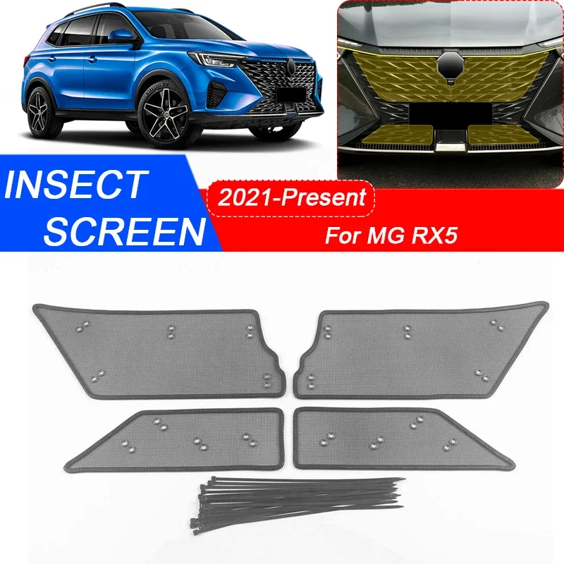 

4PCS For MG RX5 2021-2025 Car Insect-proof Air Inlet Protection Cover Insert Vent Racing Grill Filter Net Auto Accessory