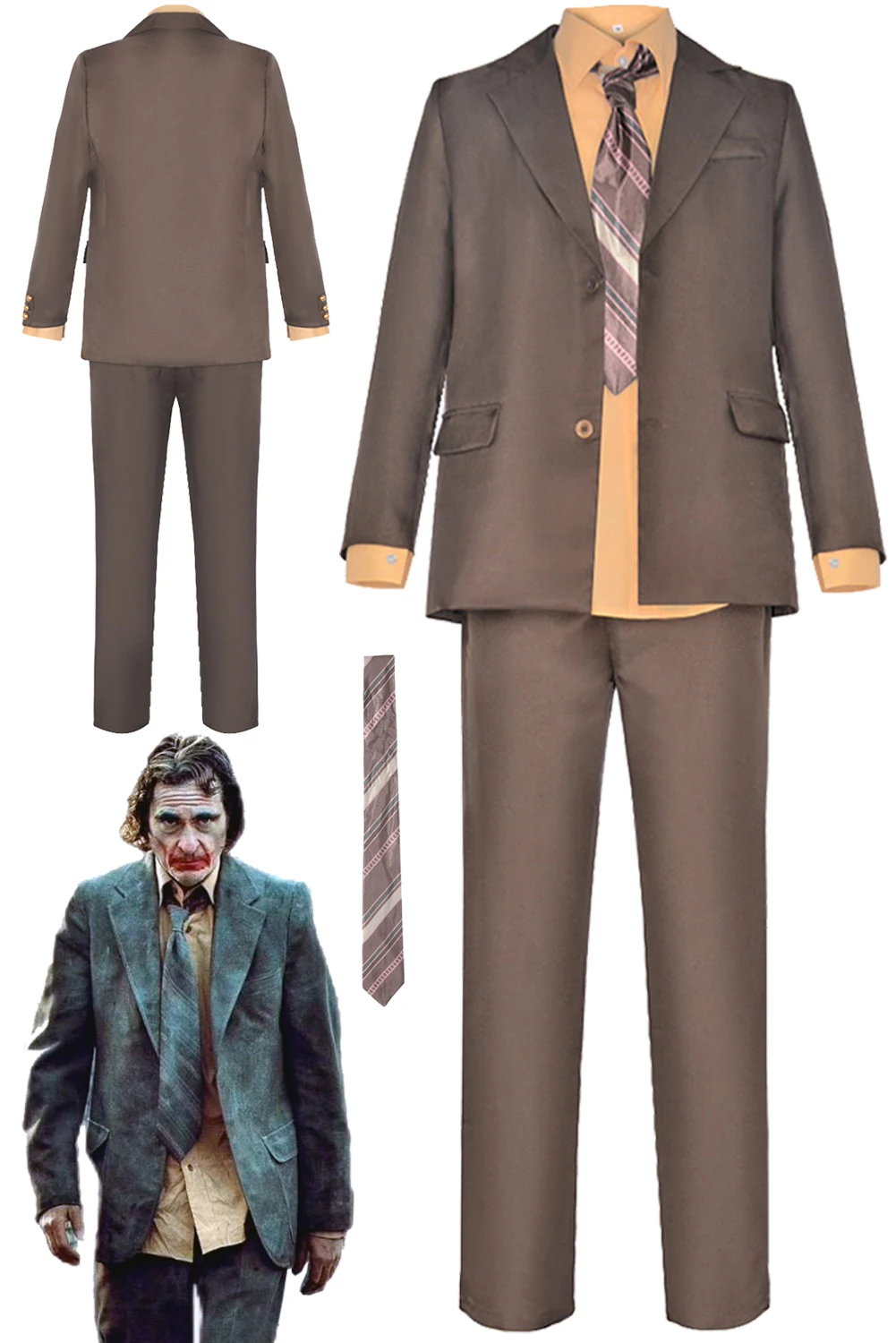 

Joker Cosplay Role Play Suits 2024 Movie 2 Super Villain Costume Adult Men Roleplay Fantasy Fancy Dress Up Party Clothes