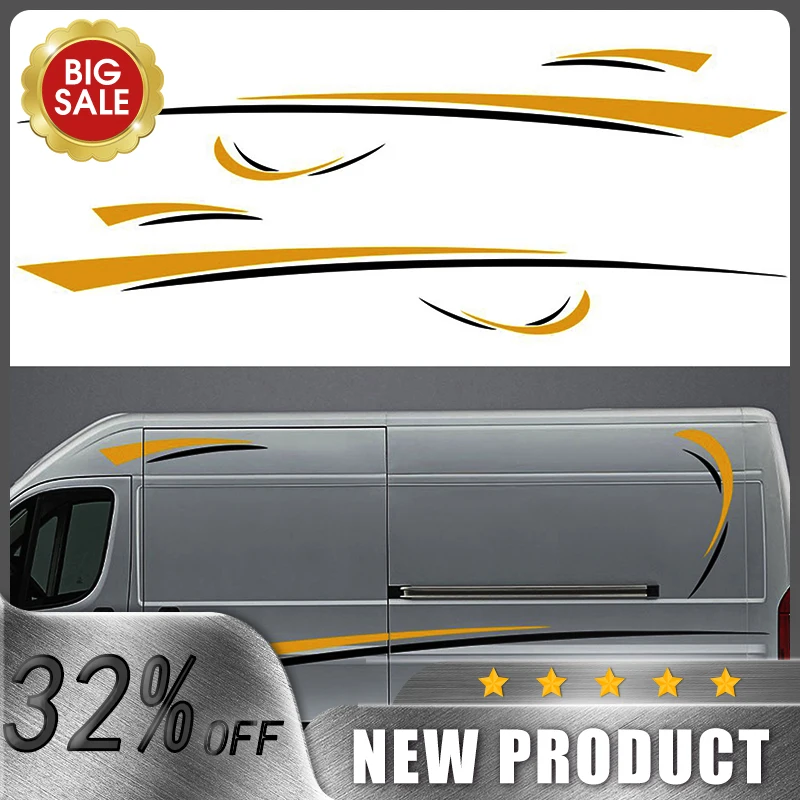 RV Camper Universal Body Sticker DIY Stripes Image Decal Sticker Decoration for Caravan Trailer
RV Camper Universal Body Sticker DIY Stripes Image Decal Sticker Decoration for Caravan Trailer