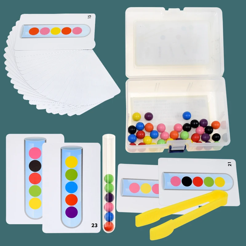 Clip Beads Test Tube Toy Children Fine Motor Skills Training Game Montessori Color Cognitive Teaching Aids Educational Kids Toy
Clip Beads Test Tube Toy Children Fine Motor Skills Training Game Montessori Color Cognitive Teaching Aids Educational Kids Toy