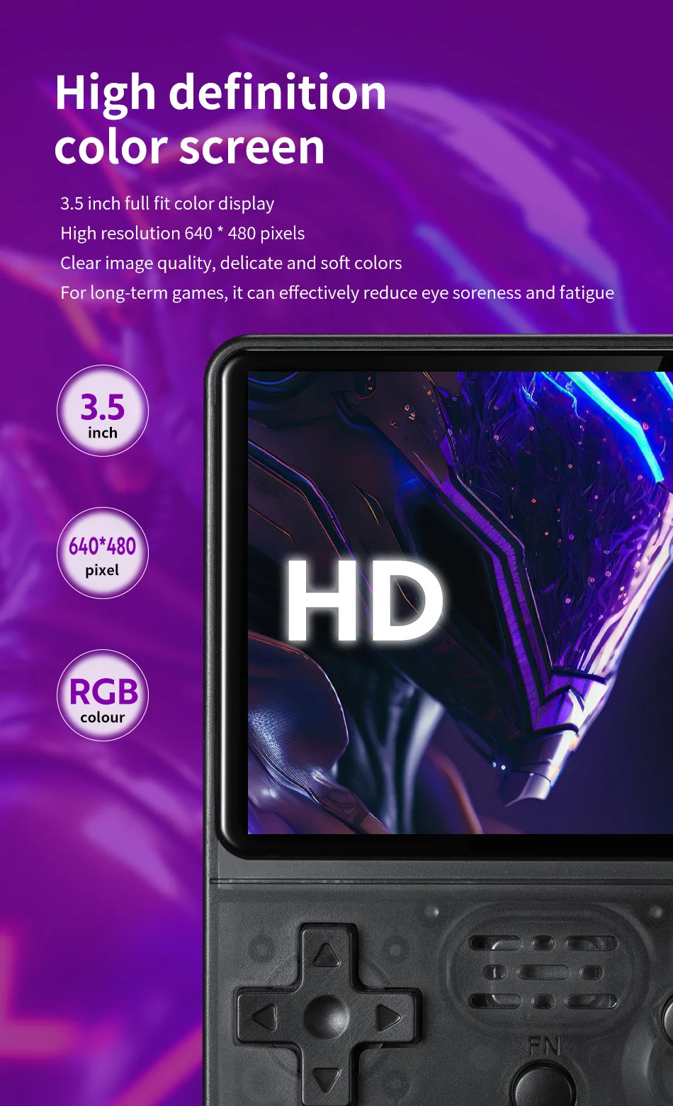 Consola de videojuegos portátil R36S, pantalla IPS de 3,5 pulgadas, 64GB, 128GB, reproductor de bolsillo portátil precargado con sistema Linux Consola de videojuegos portátil R36S, pantalla IPS de 3,5 pulgadas, 64GB, 128GB, reproductor de bolsillo portátil precargado con sistema Linux