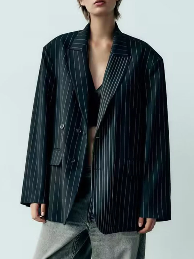 TRAF Oversize Striped Blazer Woman 2023 Single Breasted Elegant Women's Blazer Autumn Office Long Sleeve Button Jacket Women
TRAF Oversize Striped Blazer Woman 2023 Single Breasted Elegant Women's Blazer Autumn Office Long Sleeve Button Jacket Women