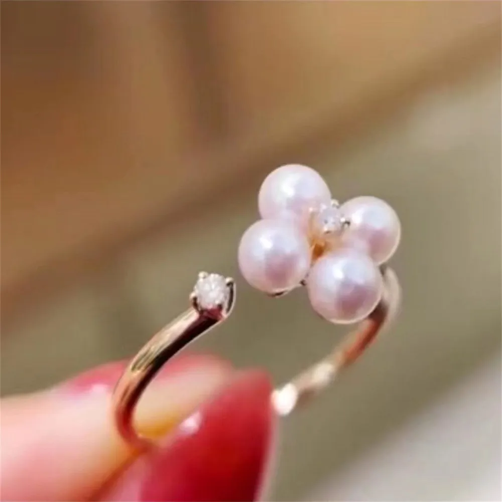 DIY Pearl Ring Accessories S925 Sterling Silver Ring Empty Holder Fashion Gold Silver Jewelry Holder Fit 4-4.5mm Round Z119
DIY Pearl Ring Accessories S925 Sterling Silver Ring Empty Holder Fashion Gold Silver Jewelry Holder Fit 4-4.5mm Round Z119