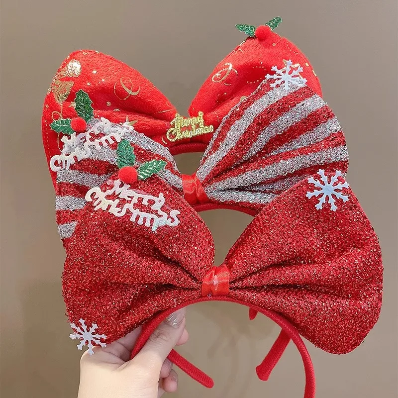 Christmas Hair Band Red Bows Elastic Headbands for Adult Children's Hair Accessories Happy New Year Party Merry Christmas Gifts
Christmas Hair Band Red Bows Elastic Headbands for Adult Children's Hair Accessories Happy New Year Party Merry Christmas Gifts