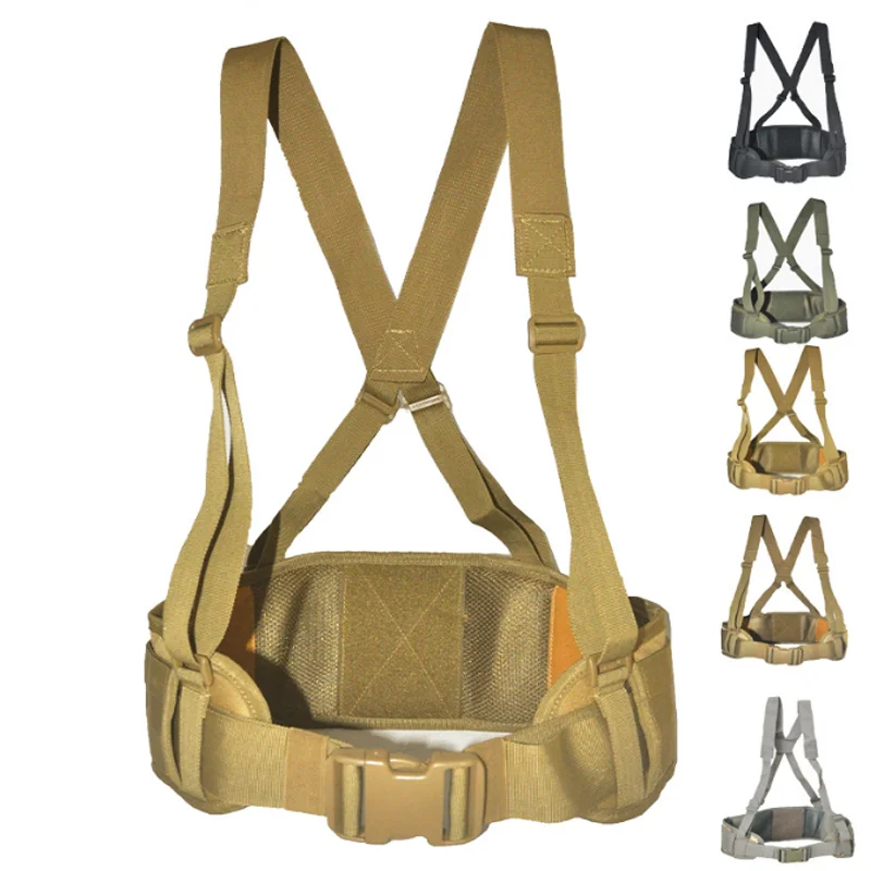 

Men's Combat Girdle Nylon Outdoor Convenient Waistband Adjustable H-shaped Outdoor Tactical Camo Belt