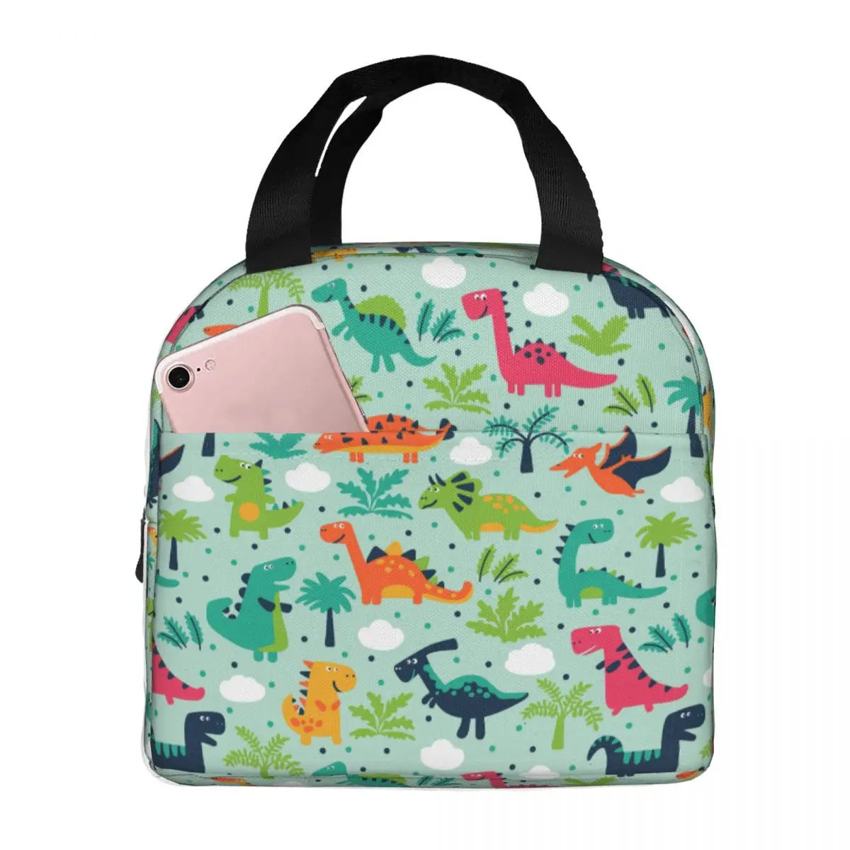 Dinosaur Cute Cartoon Lunch Bag Portable Insulated Polyester Cooler Bags Thermal Food Picnic Lunch Box for Women Kids
Dinosaur Cute Cartoon Lunch Bag Portable Insulated Polyester Cooler Bags Thermal Food Picnic Lunch Box for Women Kids