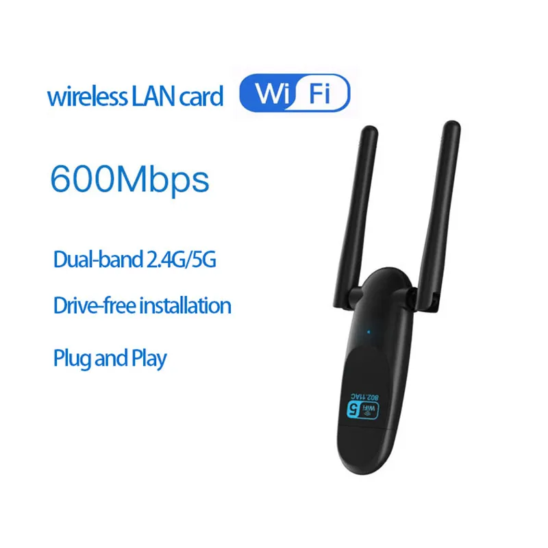 Двухдиапазонная 5 ГГц 2,4 ГГц 600 Мбит/с USB беспроводная сетевая карта беспроводной сетевой адаптер для настольного компьютера/ноутбука/ПК Бесплатный драйвер
Двухдиапазонная 5 ГГц 2,4 ГГц 600 Мбит/с USB беспроводная сетевая карта беспроводной сетевой адаптер для настольного компьютера/ноутбука/ПК Бесплатный драйвер
