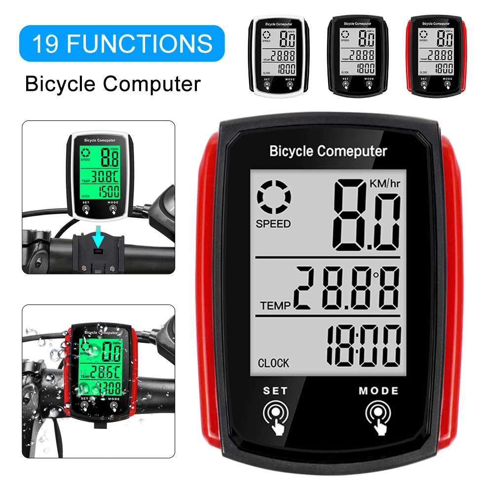 Wired Night Vision Bicycle Computer Bike Stopwatch Waterproof Speedometer Odometer Cycling Speed Counter Bicycle Accessories
Wired Night Vision Bicycle Computer Bike Stopwatch Waterproof Speedometer Odometer Cycling Speed Counter Bicycle Accessories