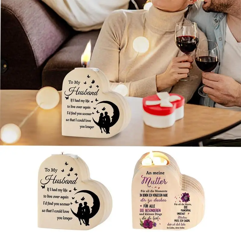Heart Candle Holder DIY Wooden Pillar Heart Candle Woodines Candlesticks Of Life Family Valentine's Day Candle Holders For Women
Heart Candle Holder DIY Wooden Pillar Heart Candle Woodines Candlesticks Of Life Family Valentine's Day Candle Holders For Women