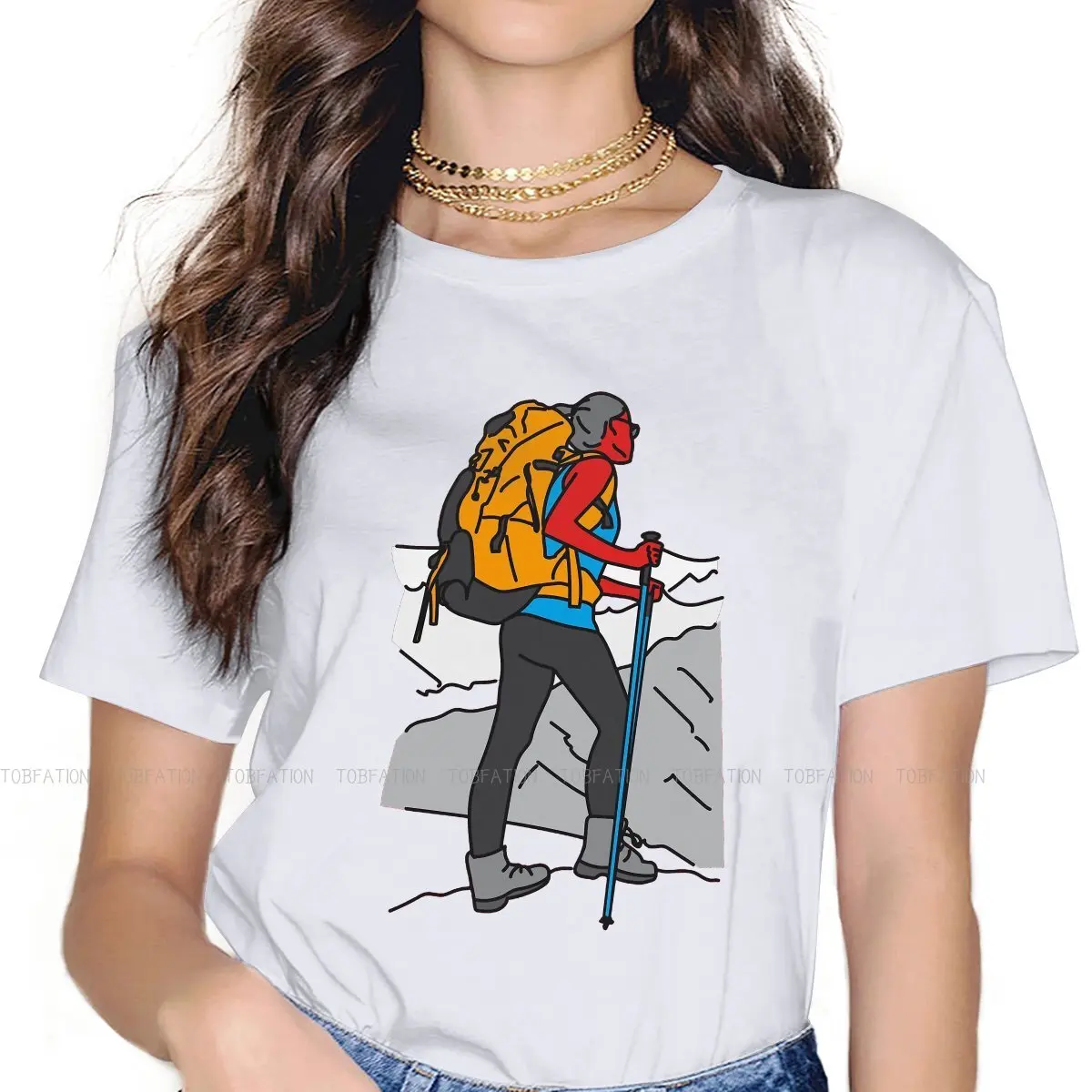 Mountaineering Motion TShirt for Woman Girl 4XL For Mountain Lovers Basic Summer Tee T Shirt Novelty Fluffy 
Mountaineering Motion TShirt for Woman Girl 4XL For Mountain Lovers Basic Summer Tee T Shirt Novelty Fluffy