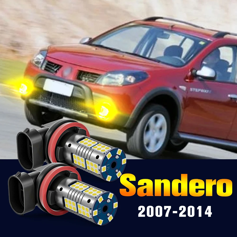 2pcs LED Fog Light Bulb Lamp For Renault Sandero 1 2 2007-2014 2008 2009 2010 2011 2012 2013 Accessories
2pcs LED Fog Light Bulb Lamp For Renault Sandero 1 2 2007-2014 2008 2009 2010 2011 2012 2013 Accessories