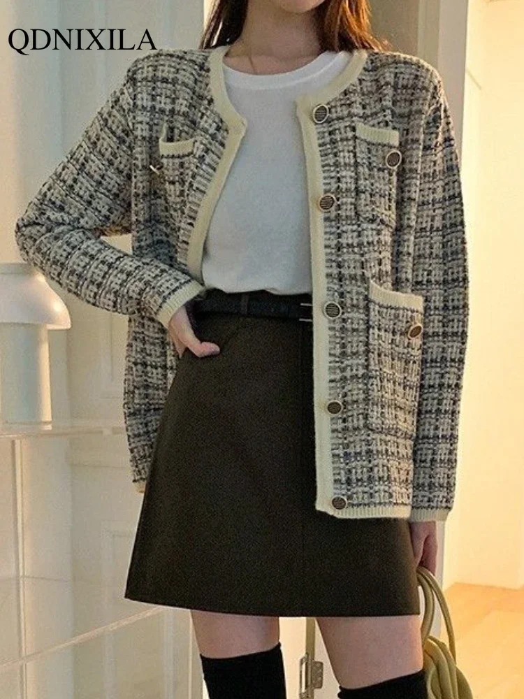 New Loose Vintage Chic Knitwears for Women Sweater Jacket Fashion O-neck Knit Cardigan Short Top Korean Women's Autumn Clothing
New Loose Vintage Chic Knitwears for Women Sweater Jacket Fashion O-neck Knit Cardigan Short Top Korean Women's Autumn Clothing