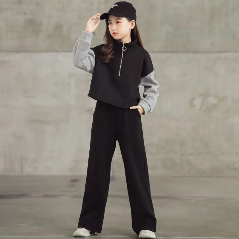Girl's Suit Spring And Autumn New Girls Straight Pants Hoodie T-Shirt Teenagers Children Fashion Loose Sports Two-Piece Set
Girl's Suit Spring And Autumn New Girls Straight Pants Hoodie T-Shirt Teenagers Children Fashion Loose Sports Two-Piece Set