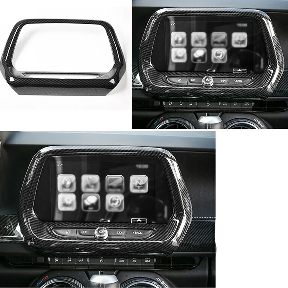 Dry Carbon Fibre car Center control navigation panel decoration the interior Sticker Fit For Camaro 2016-2020
Dry Carbon Fibre car Center control navigation panel decoration the interior Sticker Fit For Camaro 2016-2020