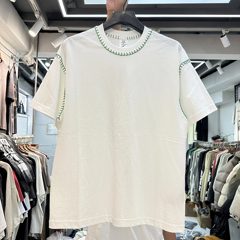 Футболка в стиле пэчворк для мужчин и женщин, цветная строчка, высококачественная черная белая футболка унисекс
Футболка в стиле пэчворк для мужчин и женщин, цветная строчка, высококачественная черная белая футболка унисекс