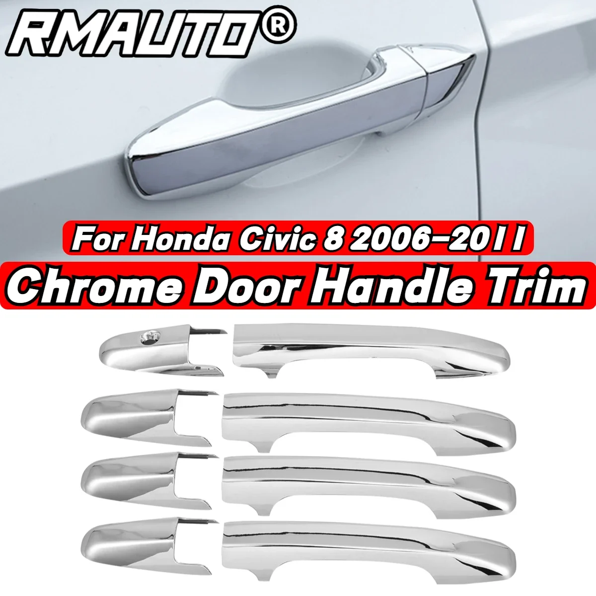 8 шт., декоративная хромированная накладка на дверную ручку для Honda Civic 8 2006-2011
8 шт., декоративная хромированная накладка на дверную ручку для Honda Civic 8 2006-2011