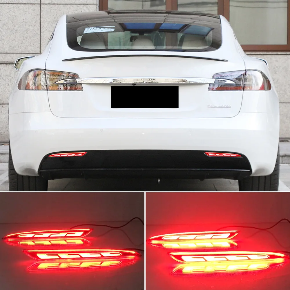 For Tesla 17-22 Model S with flowing rear bumper lights, rear fog lights, anti rear end lights
For Tesla 17-22 Model S with flowing rear bumper lights, rear fog lights, anti rear end lights